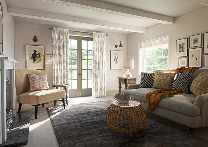 Coppice Faux Silk, Ginger - Made to Measure Curtain - Image 8